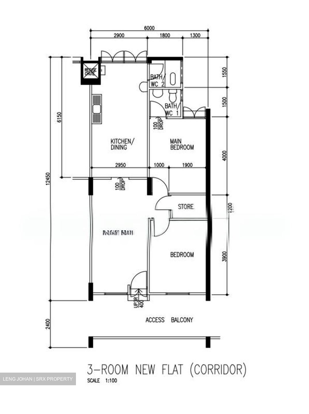 Blk 24 Hougang Avenue 3 (Hougang), HDB 3 Rooms #500523041